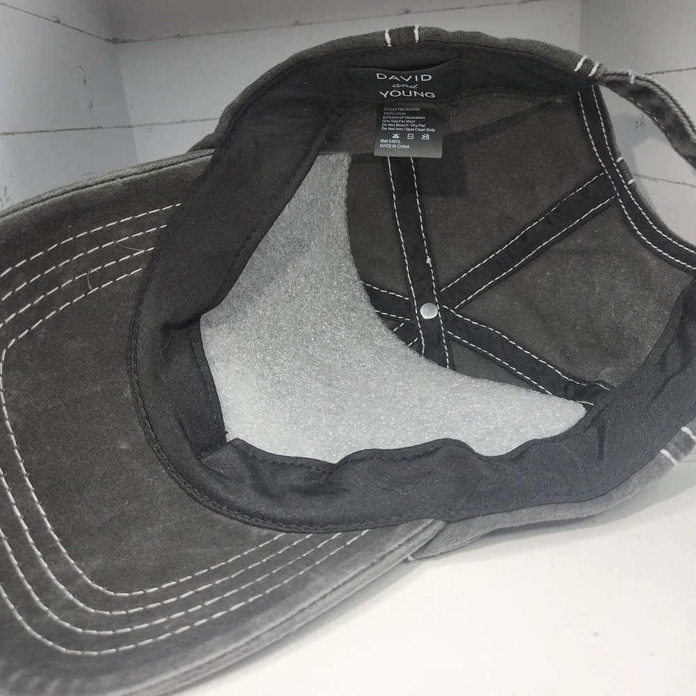 Distressed MAMA BEAR Leapord Baseball Hat Cap David and Young NWOT - Picture 2 of 3